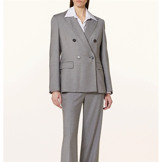 Max Mara Studio Cottage Blazer, Light Grey Melange